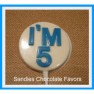 4190 I'm Five 5 Chocolate or Hard Candy Lollipop Mold